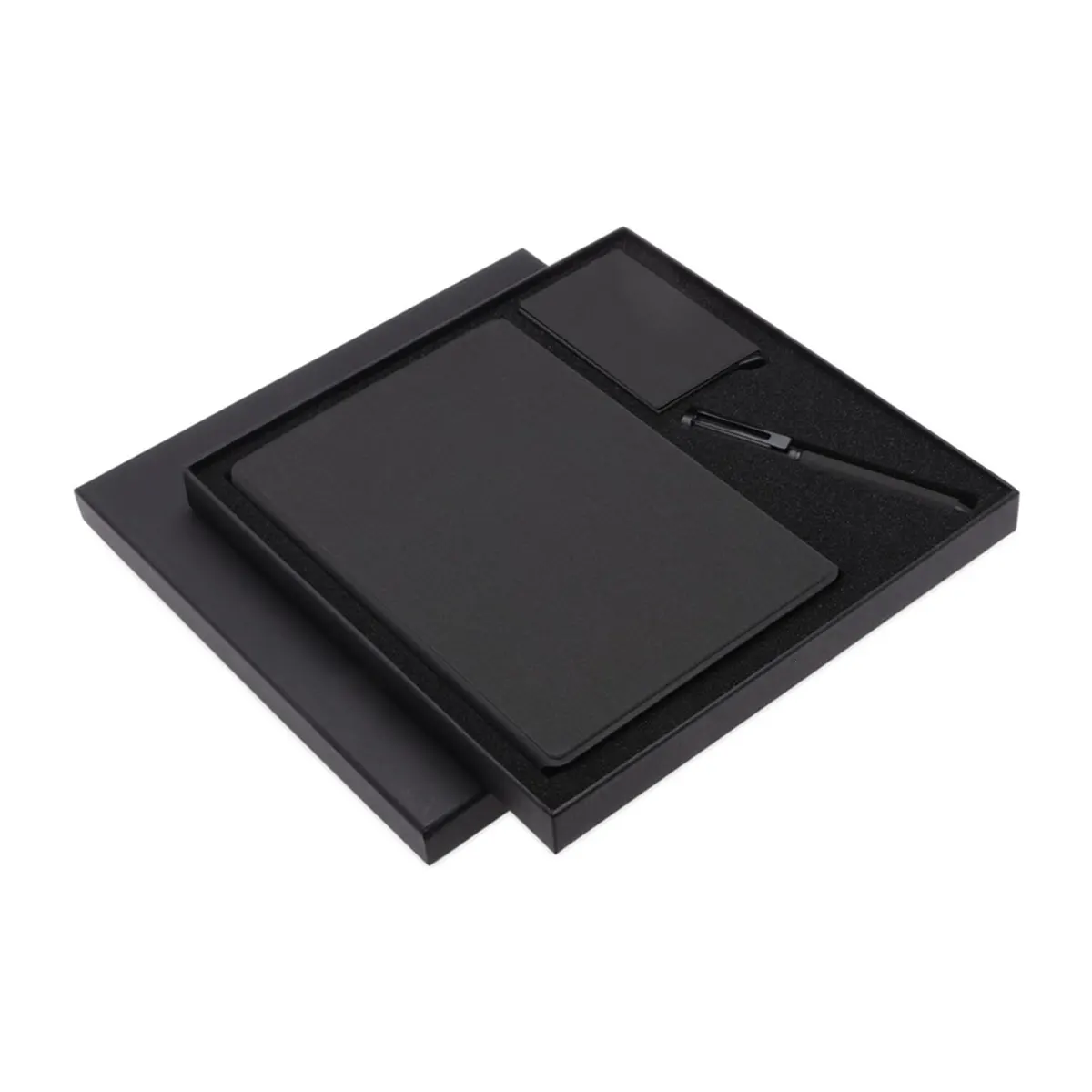 Premium corporate gift sets with notebook pen and card holder in luxury gift box